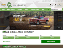 Tablet Screenshot of doylechevrolet.com